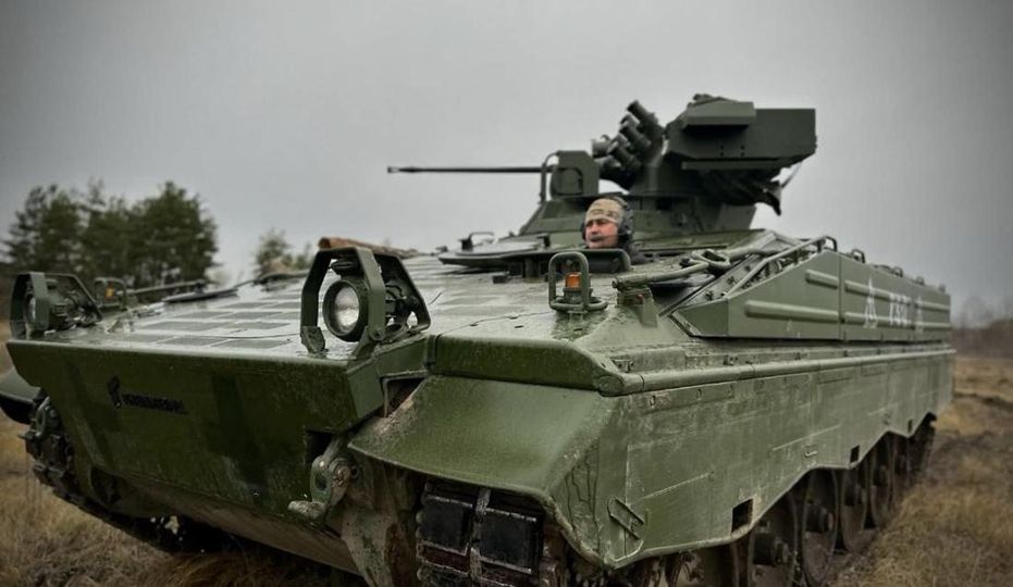 Saksamaa jalaväe lahingumasin Marder Ukraina kaitsejõudude teenistuses. Allikas: twitter@deaidua